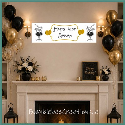Large Banner :: Birthday :: Cocktail Glass